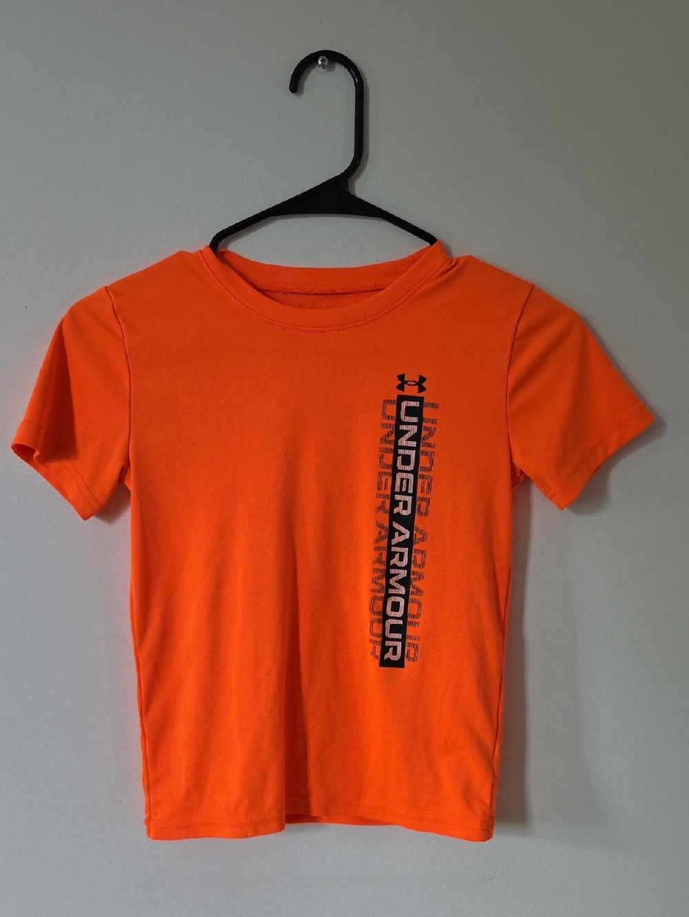 Under Armour Kids' Orange Graphic Tee, Size 7
